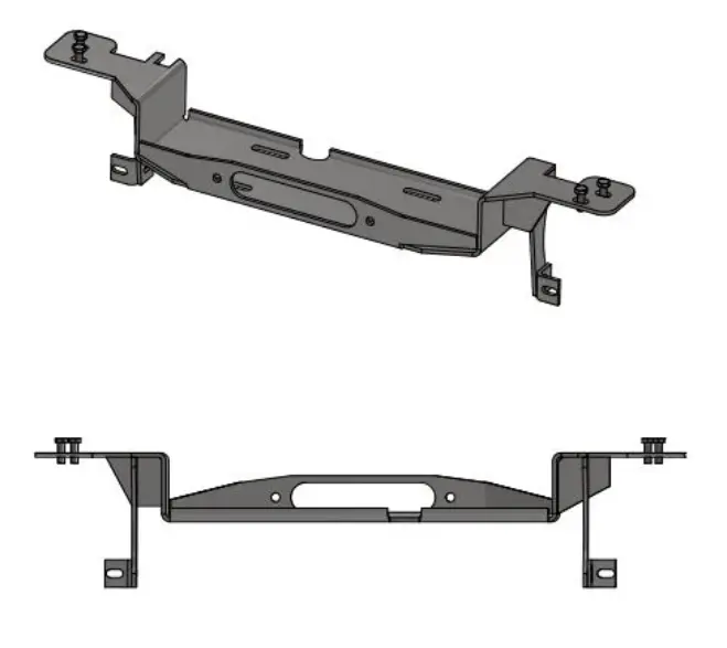 Mitsubishi Pajero NM NP Hidden Winch Cradle - Image 2.webp