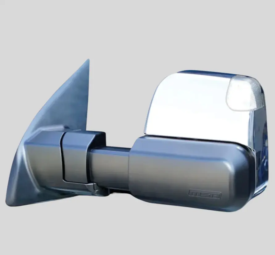 Mitsubishi Pajero MSA Towing Mirrors - Chrome, Electric, Indicators, Heated (NM-NX)