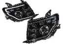 Mitsubishi Pajero Black DRL Style Full LED Projector Head Lights (NS/NT/NW/NX)