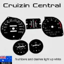 Mitsubishi Pajero Black Speedo Cluster Dials (NJ/NK/NL)