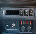 Mitsubishi Pajero Factory Switch x3 & Phone Pocket Panel (NS/NT/NW/NX)