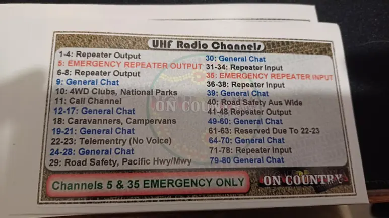 UHF Channel Sticker