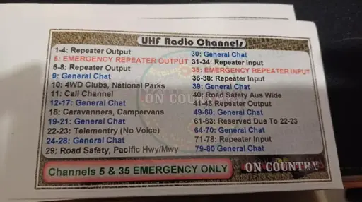 UHF Channel Sticker