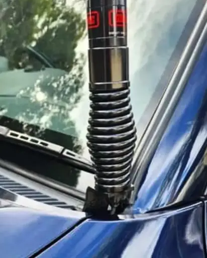 Mitsubishi Pajero UHF Antenna Bonnet Bracket