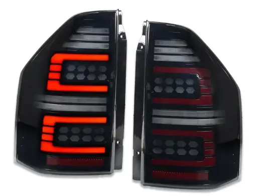 Mitsubishi Pajero Smoked Full LED Tail Lights with Sequential Indicator (NM/NP)