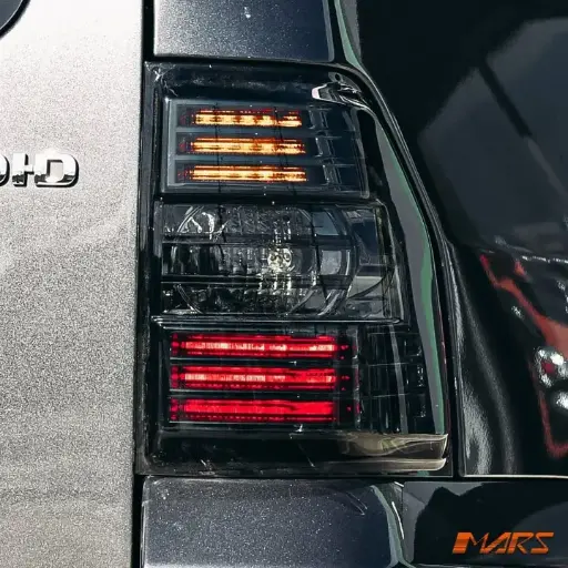 Mitsubishi Pajero Full Smoked LED Tail Lights with LED Indicators (NS/NT/NW) (2007-2021)