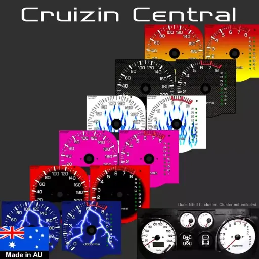 Mitsubishi Pajero Colour Speedo Cluster Dials (NH/NJ)